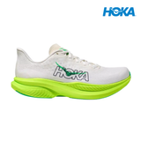 HOKA Men Mach 6 - White / Neon Lime