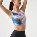 NEDAO Women Qiflow Running Crop Top - Light Stream Pink