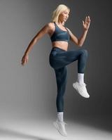 2XU Women Form Lineup Hi-Rise Comp Tight - Dark Sage Glass Grad / Dark Sage