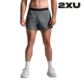 2XU Men Light Speed Stash 5 Inch Short - Turbulence / Black Reflective