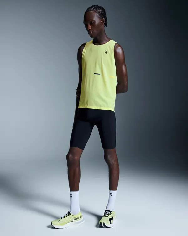On Men Race Singlet - Limelight