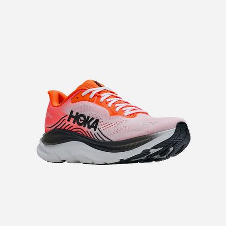 HOKA Men Clifton 11 Wide - Neon Tangerine / Frost
