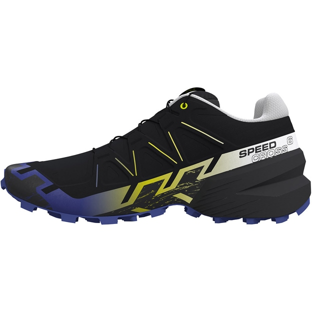 Salomon Men Speedcross 6 GTX - Fan Fire Black / Surf The Web / Safety Yellow