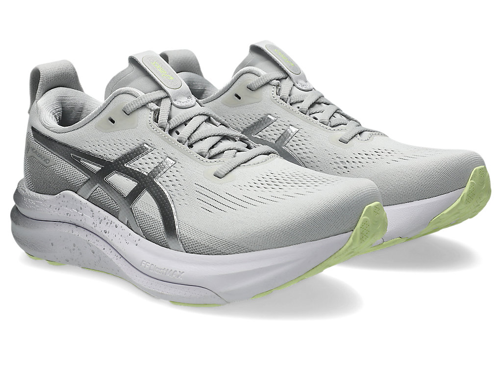 Asics Women Gel-Kayano 33 - Platinum Platinum / Glow Green