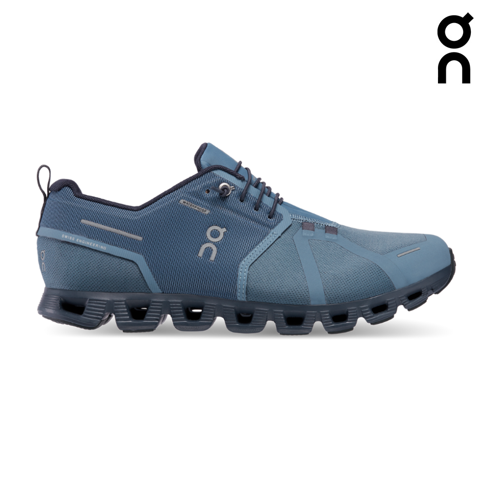 On Running Men Cloud 5 Waterproof Metal Navy Running Lab Malaysia