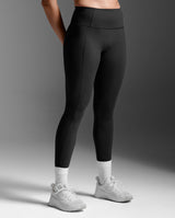 2XU Women Fluid Hi-Rise Tights - Black / Black