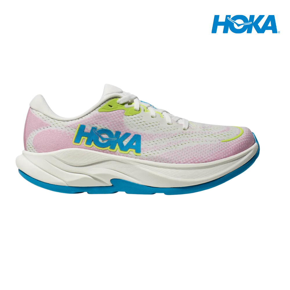 HOKA Women Rincon 4 Wide - Frost / Pink Twilight – Running Lab