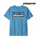 Patagonia Men P-6 Logo T-Shirt - Shore Blue