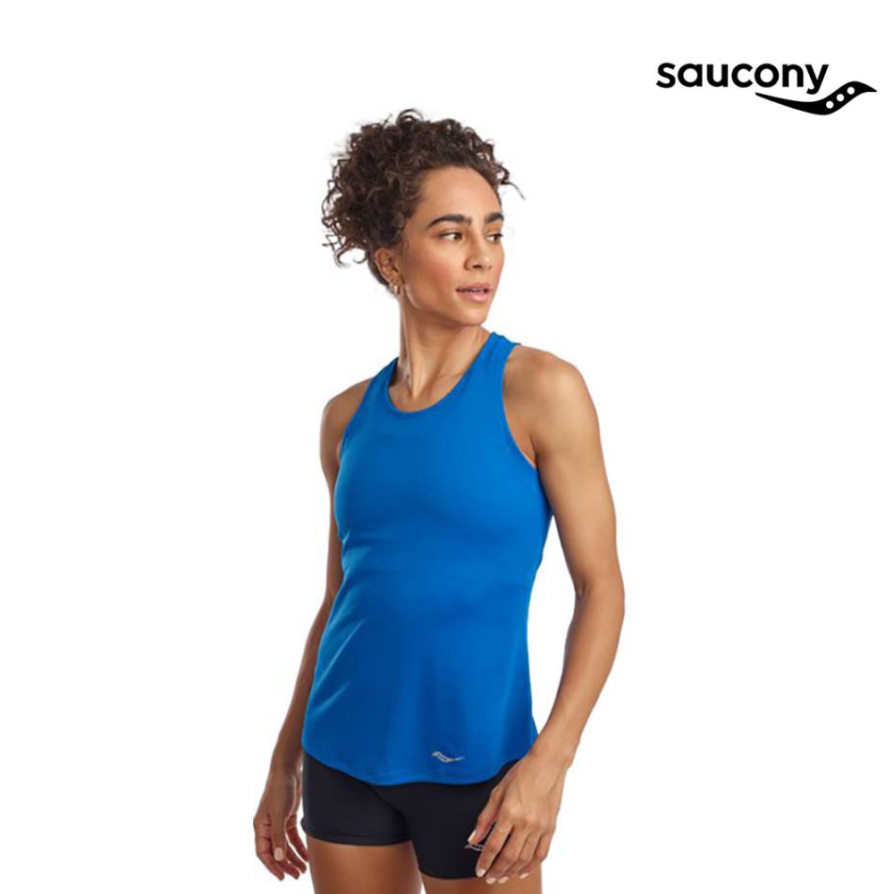 Saucony Women Stopwatch Singlet Directoire Blue Running Lab Malaysia