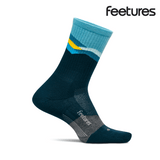 Feetures Trail Max Cushion Mini Crew - Mountain High Blue