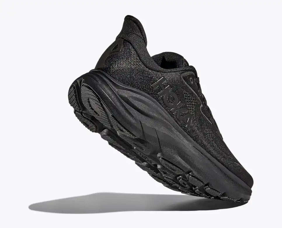 HOKA Men Clifton 10 Wide - Black / Black