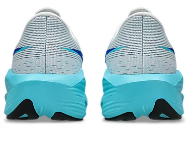 ASICS Men Novablast 6 - White / Energy Aqua