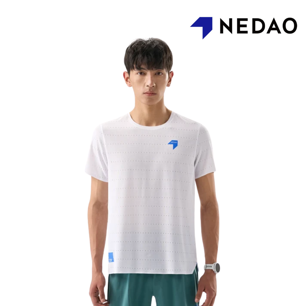 NEDAO Men Qiflow Running T-Shirt 5.0 - White