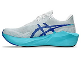 ASICS Men Novablast 6 - White / Energy Aqua