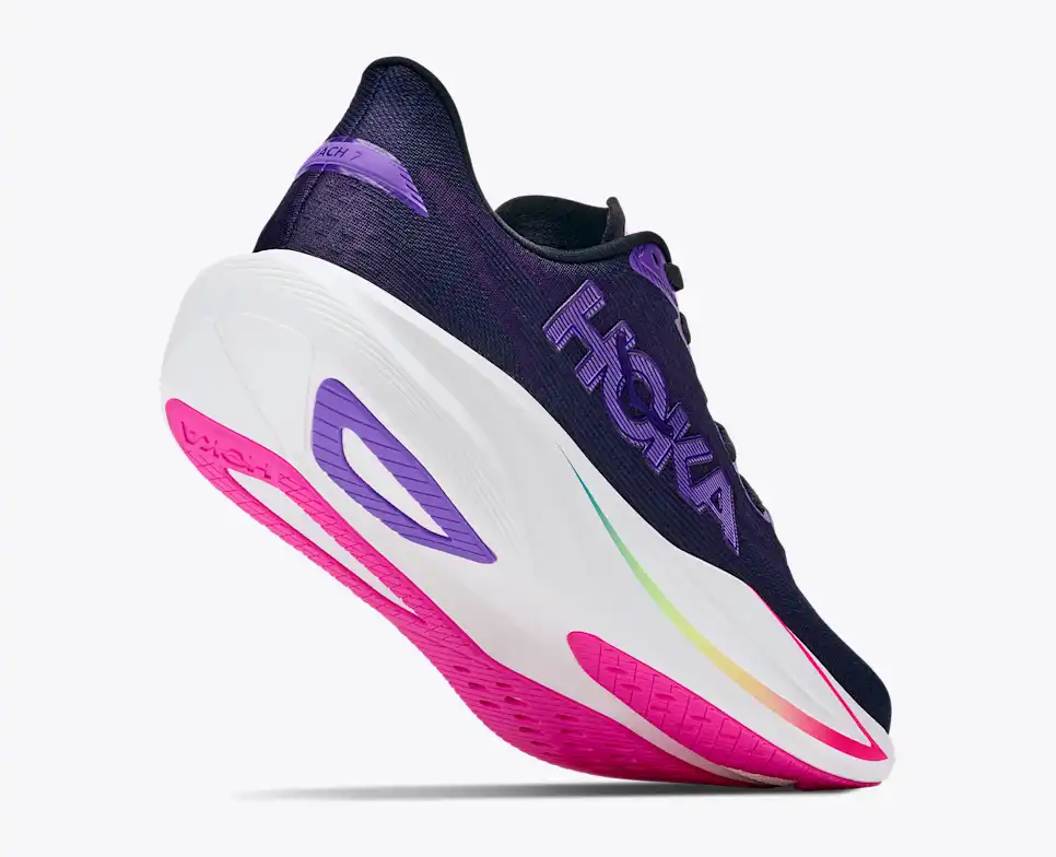 HOKA Men Mach 7 Wide - Carbon Black / Cosmic Purple