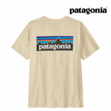 Patagonia Men P-6 Logo T-Shirt - Undyed Natural