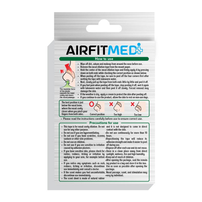 AirFit Medi -Nasal Dilation Tape Menthol Infused