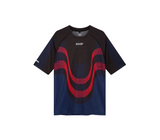 SOAR Women Race Tee - Black Red Navy