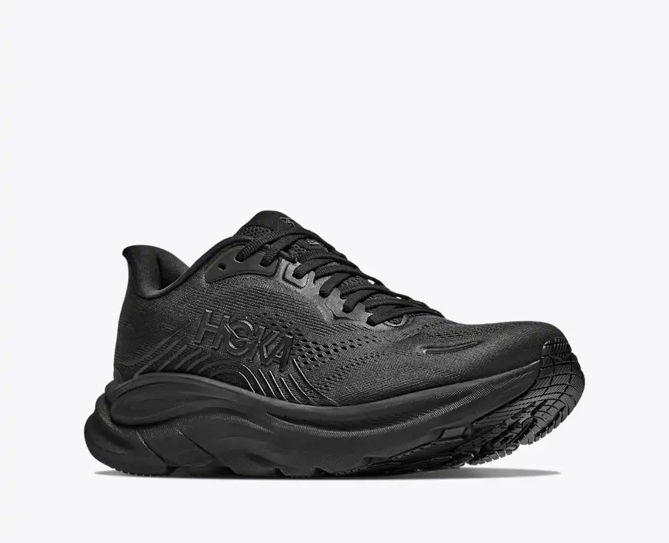 HOKA Women Clifton 11 Wide - Black / Black