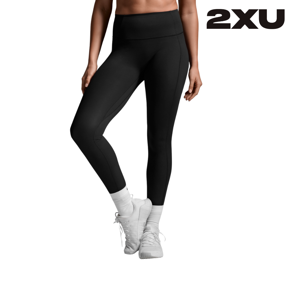 2XU Women Fluid Hi-Rise Tights - Black / Black