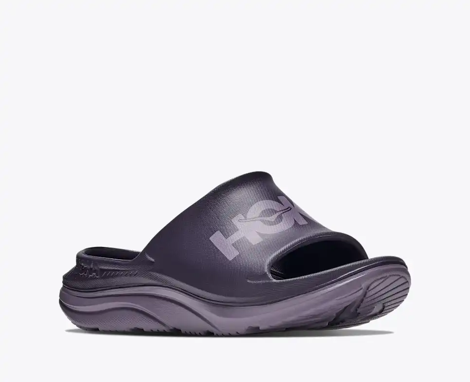 HOKA Unisex Ora Athletic Slide - Squid Ink / Purple Fog
