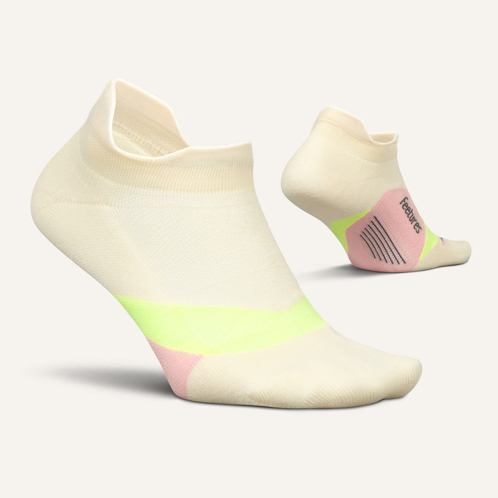 Feetures Active Elite Light Cushion No Show Tab - Sandy Melon