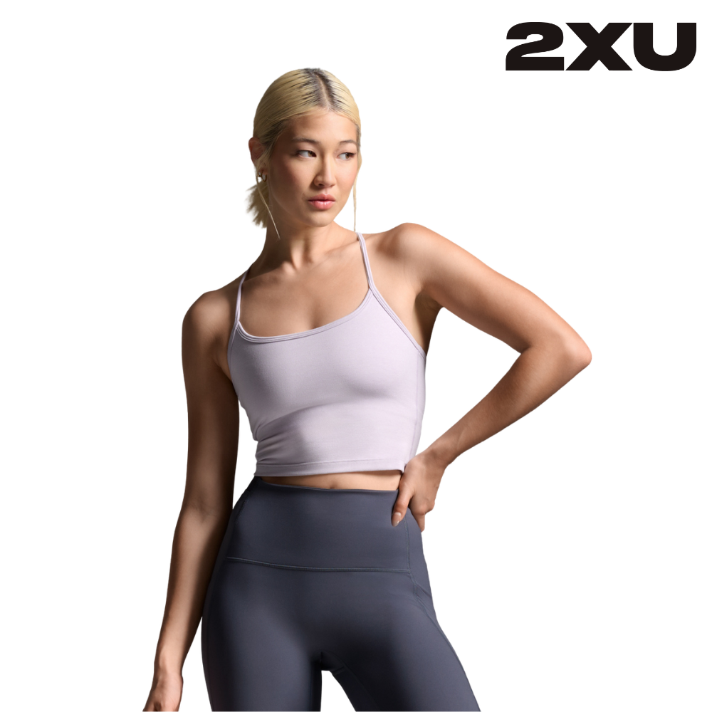 2XU Women Flex Crop Tank - Virtual Violet / Virtual Violet