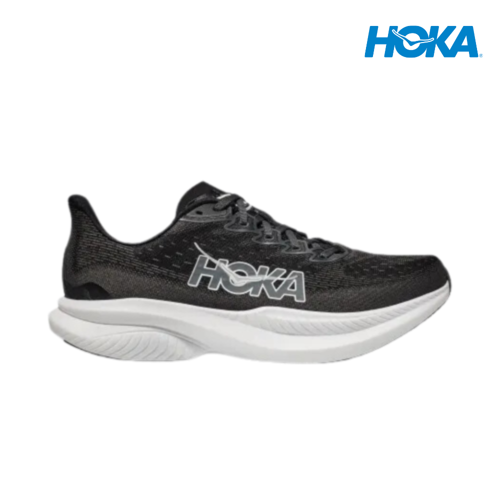 HOKA Men Mach 6 Wide - Black / White – Running Lab Malaysia