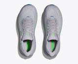 HOKA Men Clifton 10 - Ash Grey / Neon Green