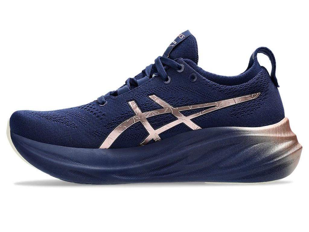 ASICS Women Gel-Nimbus 26 Platinum Blue Expanse/Rose Gold