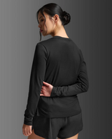 2XU Women Aero Mesh Long Sleeve - Black / Silver Reflective