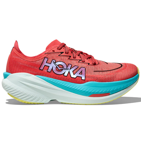 HOKA Women Mach X 2 Wide - Grapefruit / Electric Coral