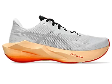 ASICS Men Novablast 6 - White / Orange Glow