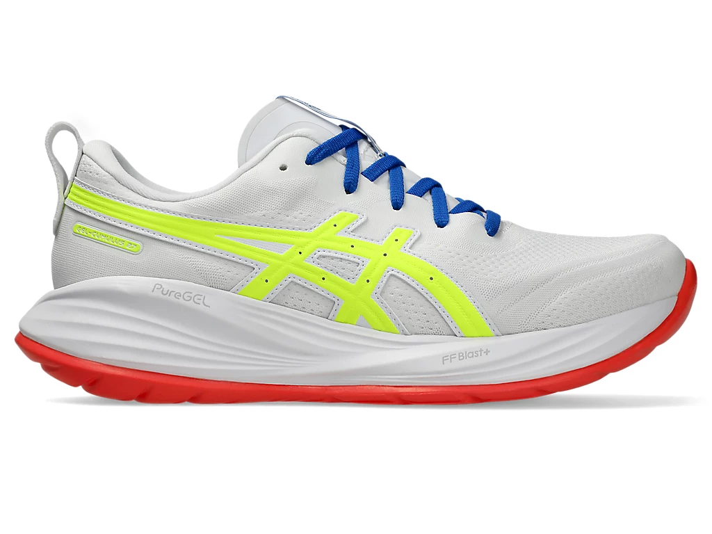 ASICS Men Gel-Cumulus 27 ATC - White / Safety Yellow