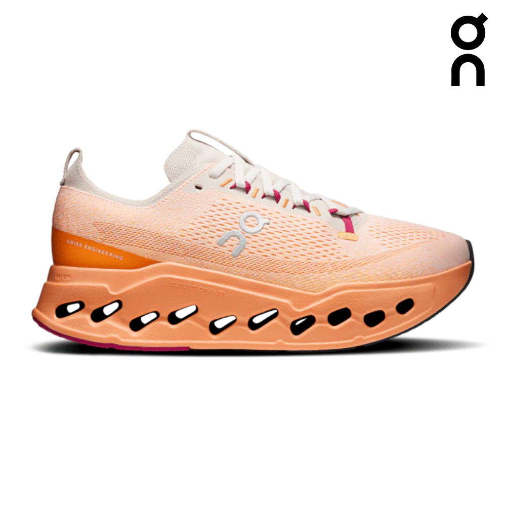 On Men Cloudsurfer Max - Pearl / Tangerine