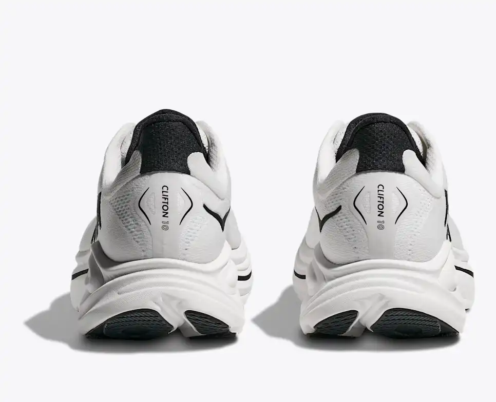HOKA Men Clifton 10 - White / Black