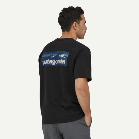 Patagonia Men Boardshort Logo Pocket Responsibili-Tee® - Ink Black