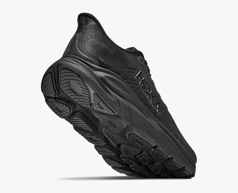 HOKA Women Clifton 11 Wide - Black / Black