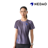 NEDAO Women Qiflow Running T-Shirt Vortex - Aurora Indigo