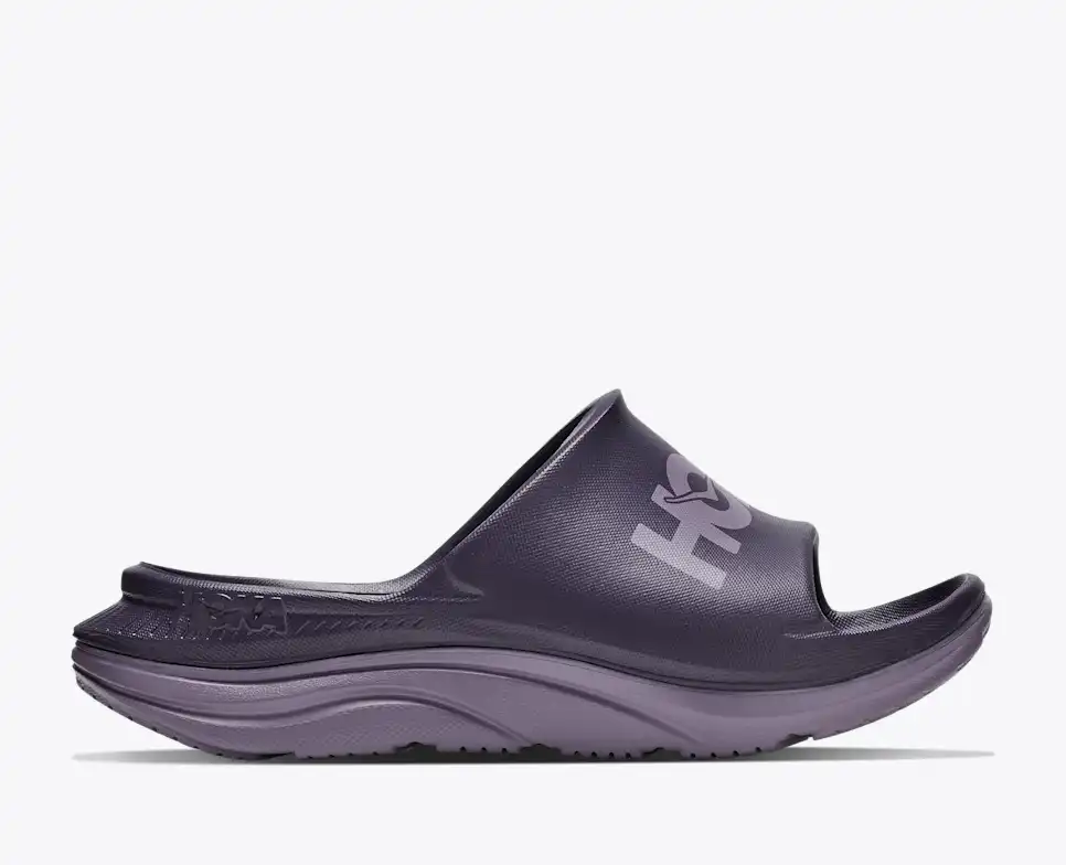 HOKA Unisex Ora Athletic Slide - Squid Ink / Purple Fog
