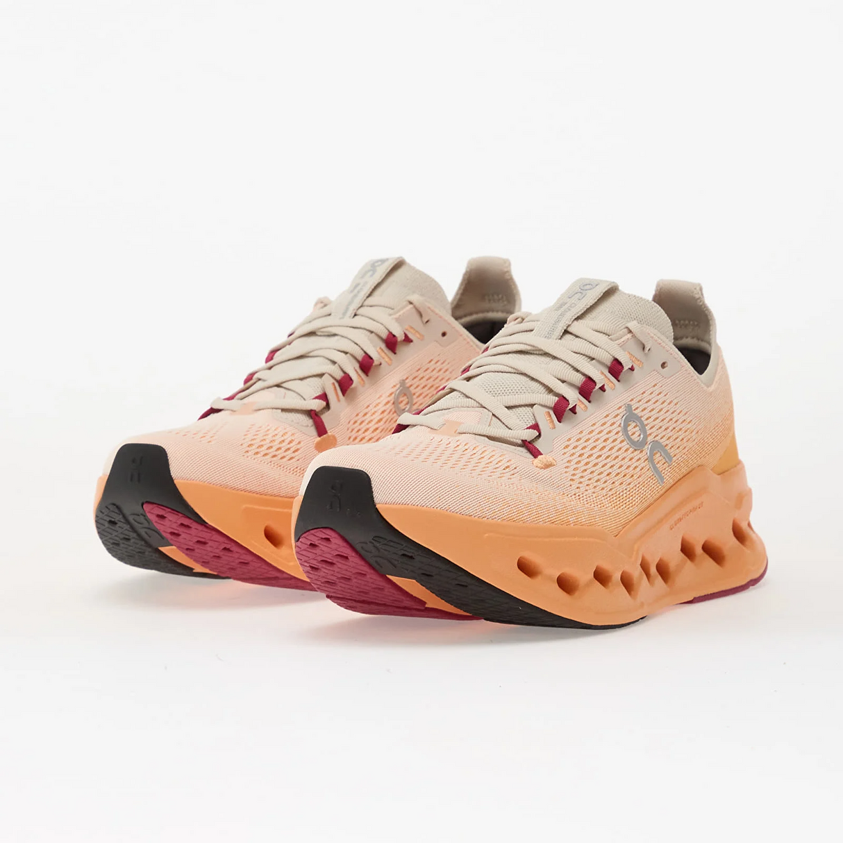 On Men Cloudsurfer Max - Pearl / Tangerine