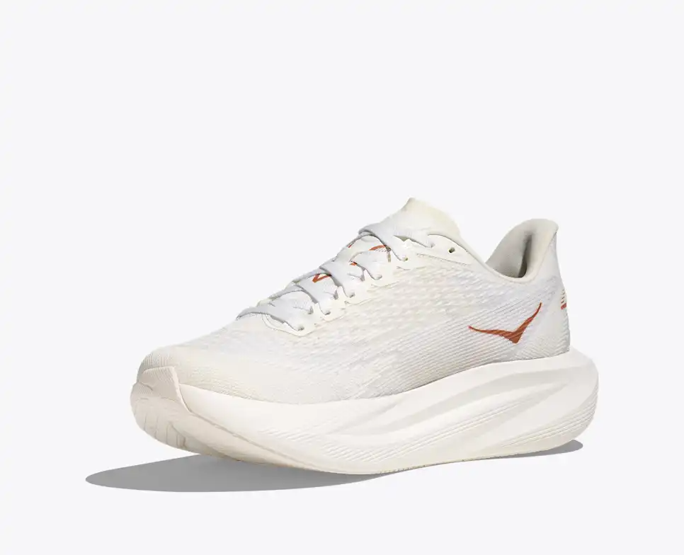 HOKA Women Mach 7 Wide - Frost / Rose Gold