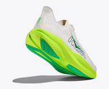 HOKA Men Mach 6 - White / Neon Lime