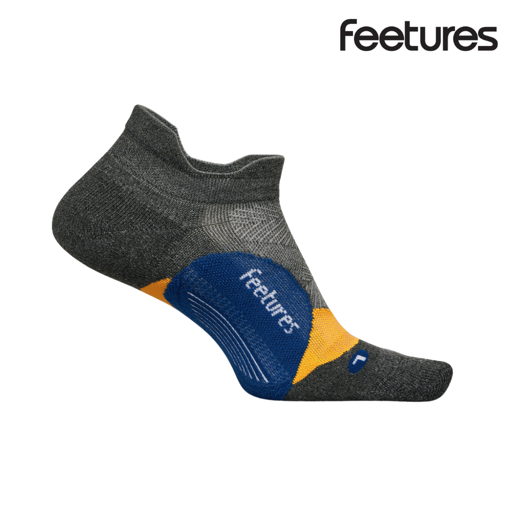 Feetures Active Elite Light Cushion No Show Tab - Iron Seal