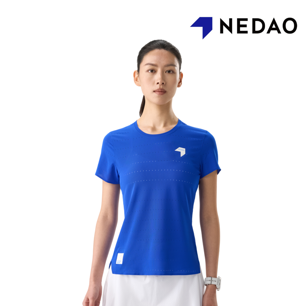 NEDAO Women Qiflow Running T-Shirt 5.0 - Nedao Blue
