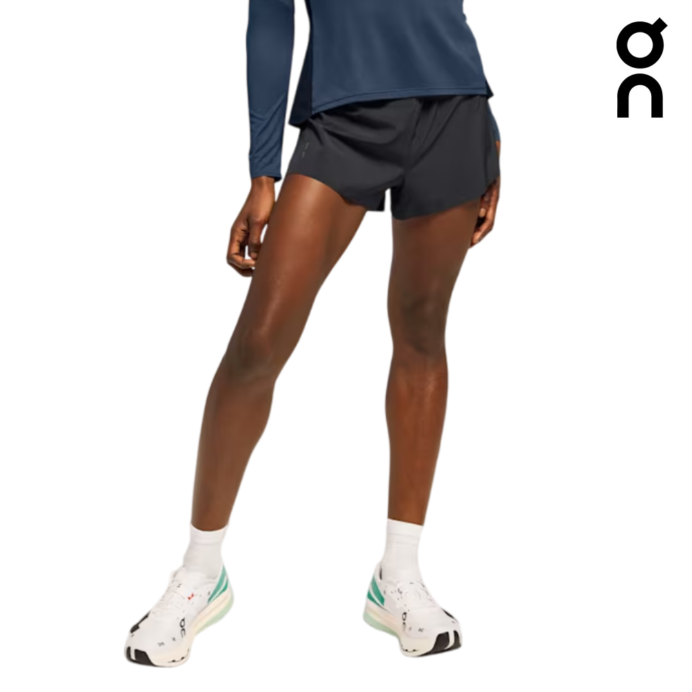 Women Racing Shorts On Women Race Shorts - Black – Running Lab Malaysia