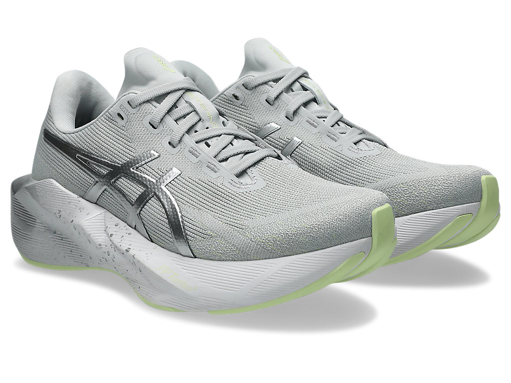 Asics Women Novablast 6 - Platinum Platinum / Glow Green
