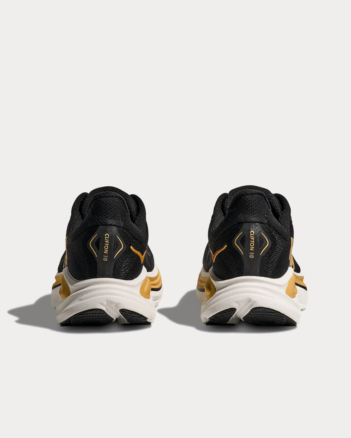 HOKA Men Clifton 10 - Black / Gold