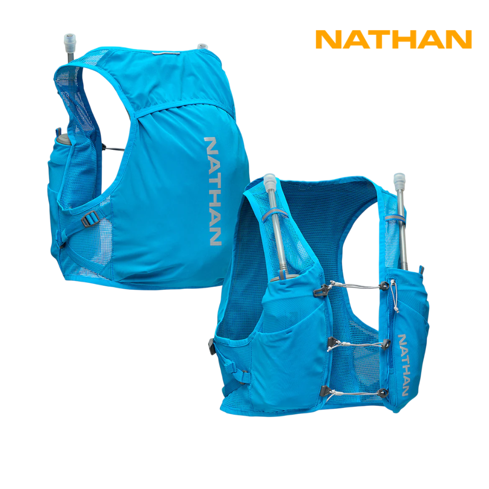 Nathan Pinnacle Breeze 4L Hydration Race Vest - Electric Blue / Reflective Silver