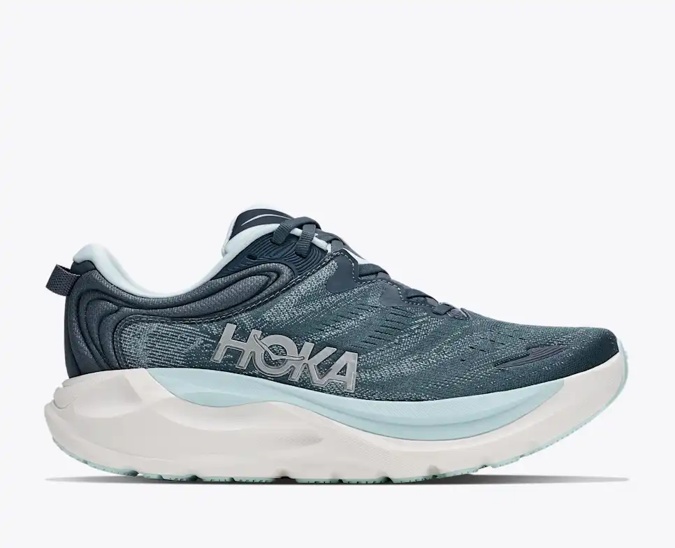 HOKA Women Gaviota 6 Wide - Faded Navy / Glimmering Blue